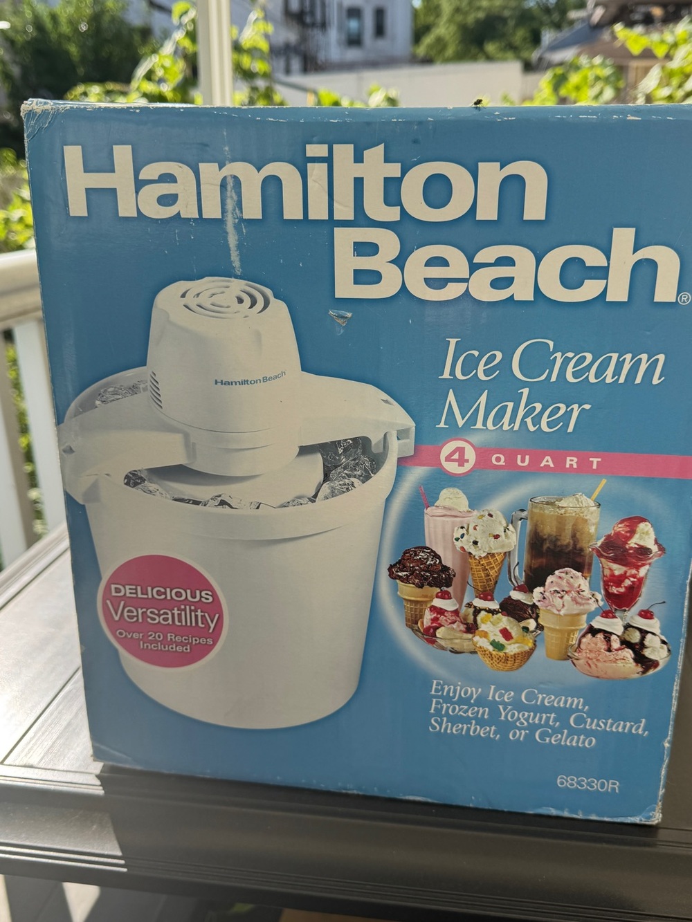 Hamilton Beach White Ice Cream Maker - 4-Quart